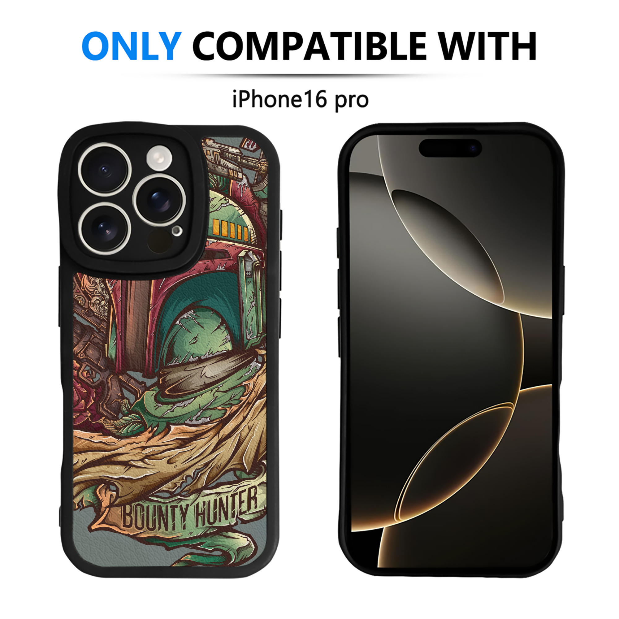 （画像用） スター・ウォーズ Star Wars 【iPhone 16シリーズ対応】シリコンスマホケース（レザー調） 材質：シリコン